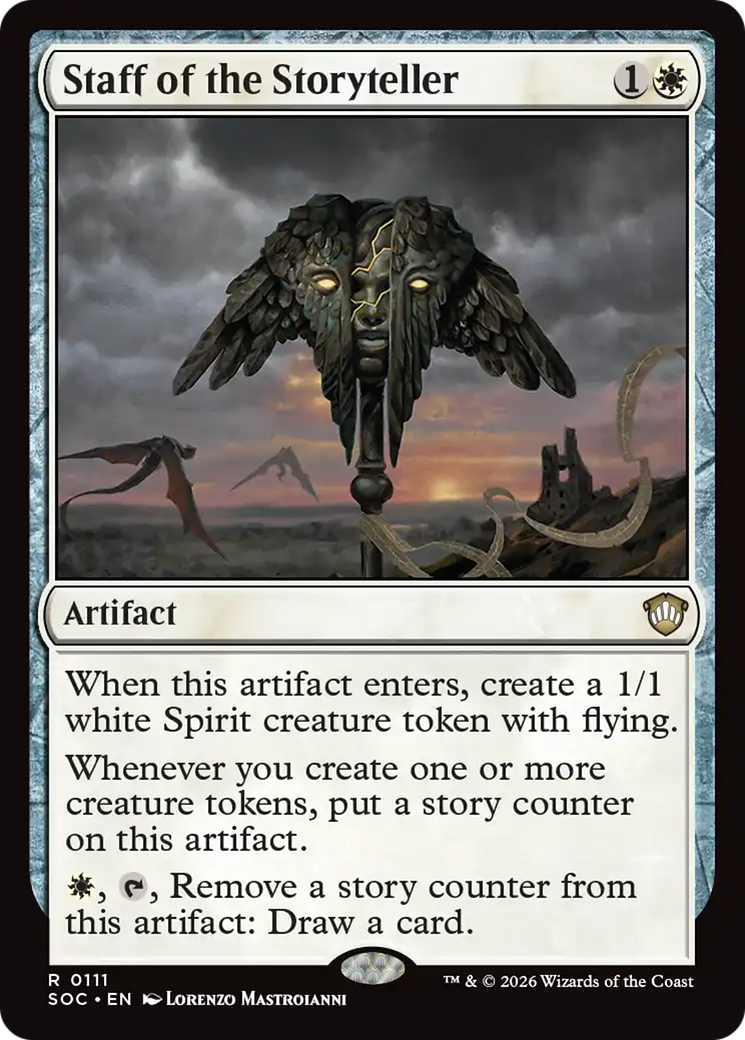 Staff of the Storyteller [Secrets of Strixhaven Commander] | Card Citadel