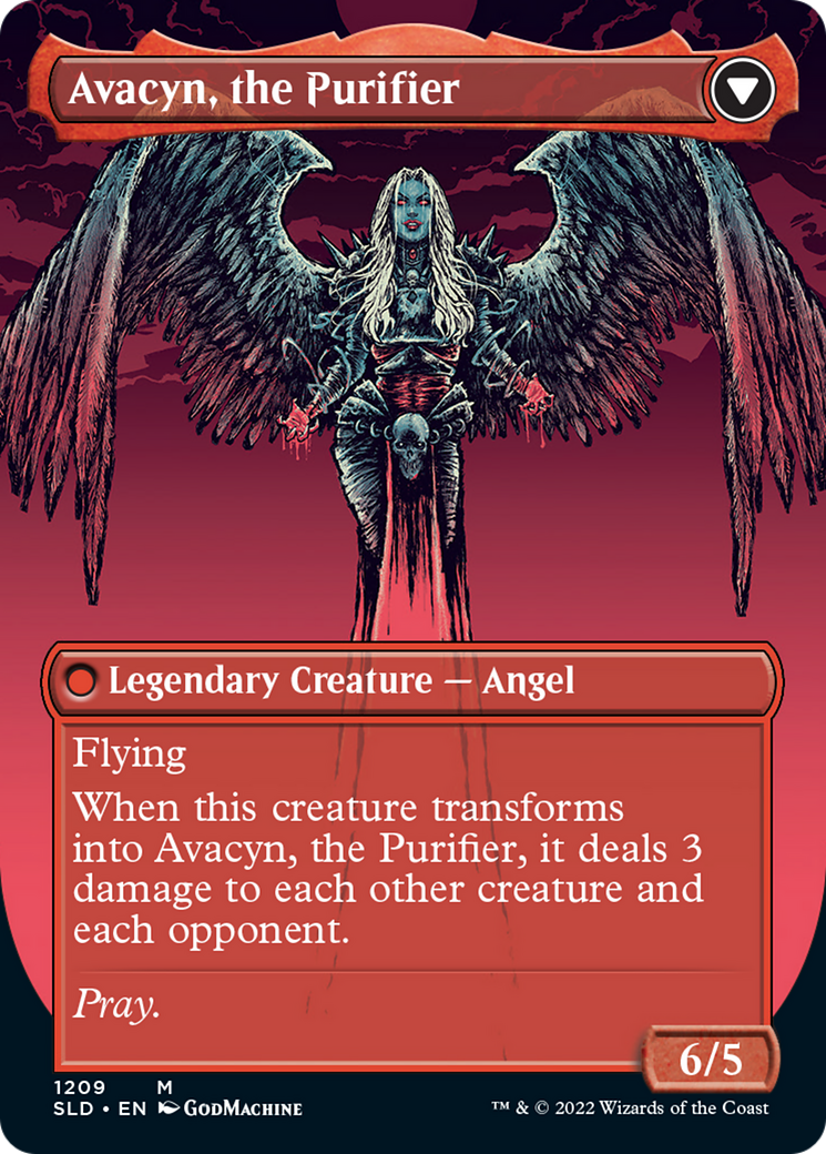 Archangel Avacyn // Avacyn, the Purifier (Display Commander) (Borderless) [Secret Lair: From Cute to Brute] | Card Citadel