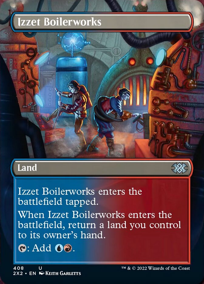 Izzet Boilerworks (Borderless Alternate Art) [Double Masters 2022] | Card Citadel