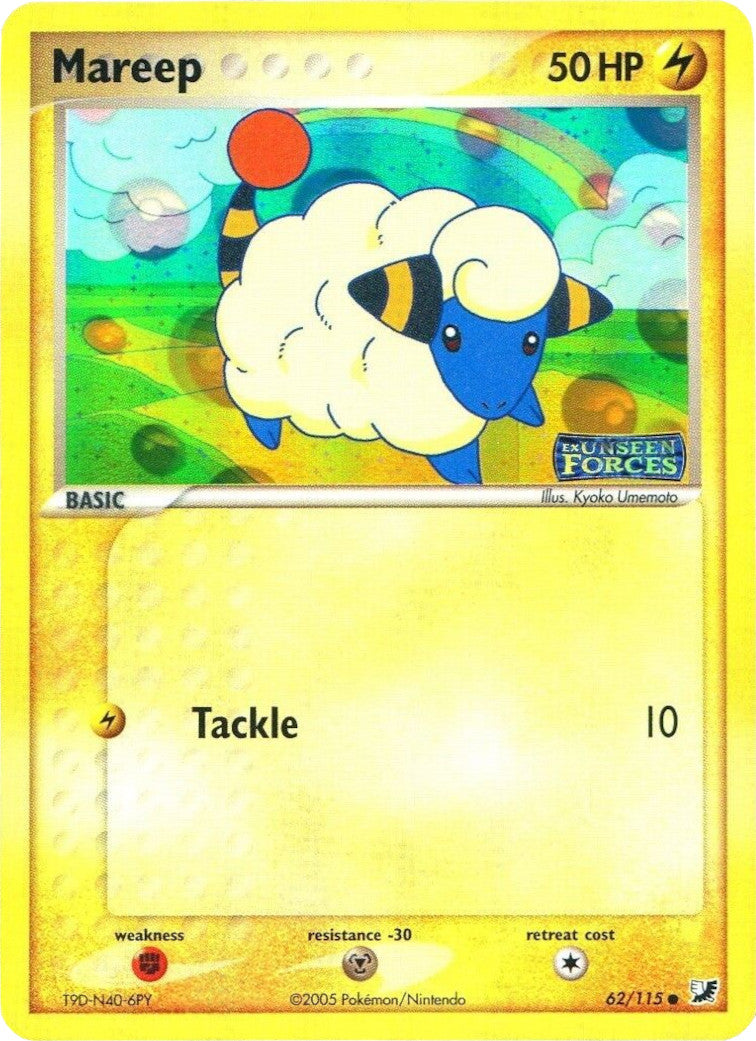 Mareep (62/115) (Stamped) [EX: Unseen Forces] | Card Citadel