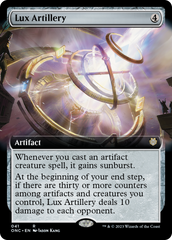 Lux Artillery (Extended Art) [Phyrexia: All Will Be One Commander] | Card Citadel