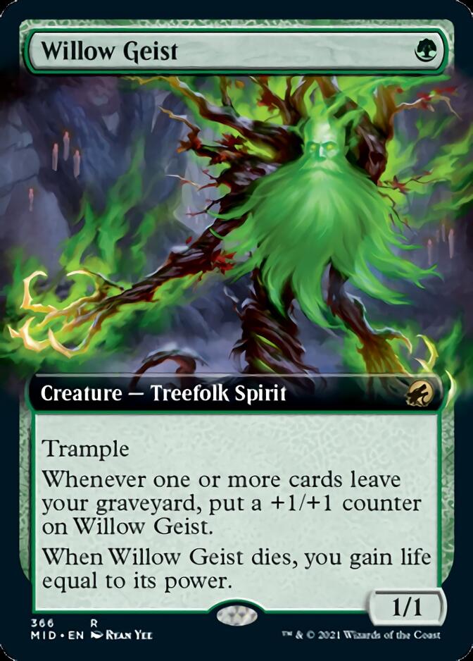 Willow Geist (Extended Art) [Innistrad: Midnight Hunt] | Card Citadel