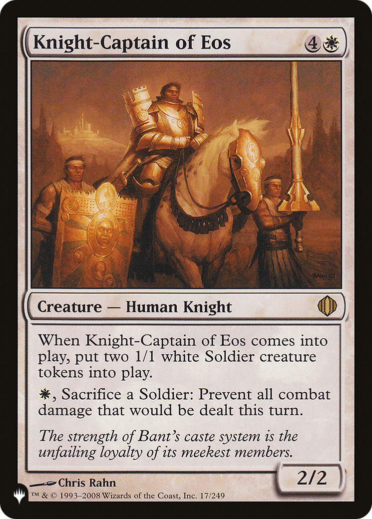 Knight-Captain of Eos [The List] | Card Citadel