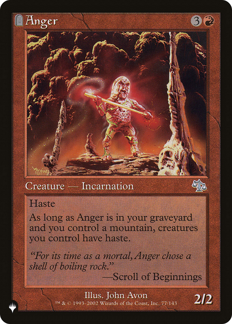 Anger (JUD) [The List Reprints] | Card Citadel