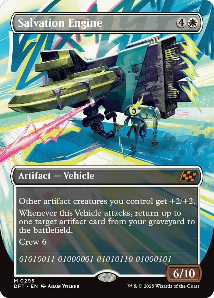 Salvation Engine (Borderless) [Aetherdrift] | Card Citadel