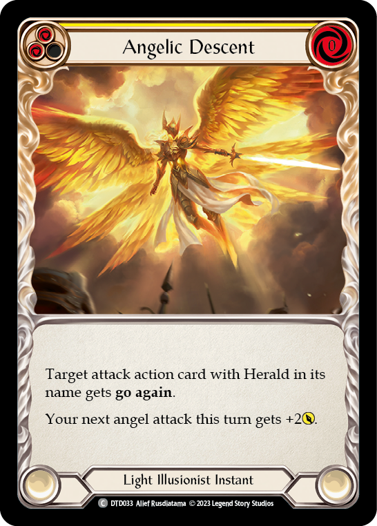 Angelic Descent (Yellow) [DTD033] (Dusk Till Dawn) | Card Citadel