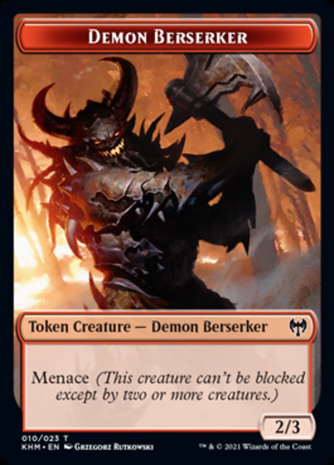 Demon Berserker Token [Kaldheim Tokens] | Card Citadel