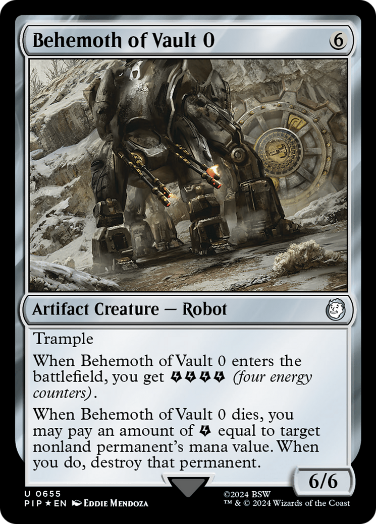 Behemoth of Vault 0 (Surge Foil) [Fallout] | Card Citadel