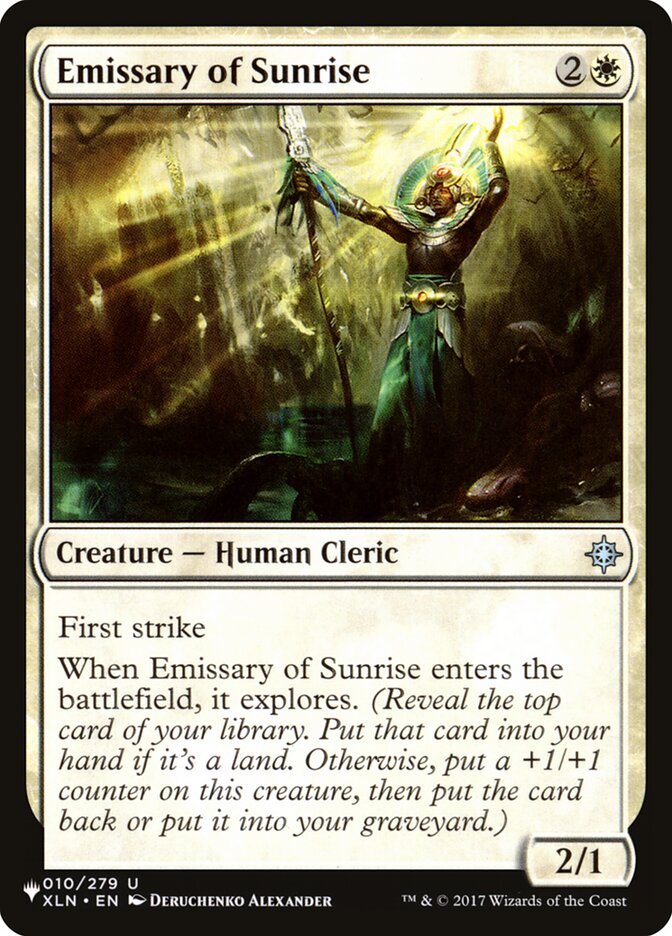 Emissary of Sunrise [The List] | Card Citadel