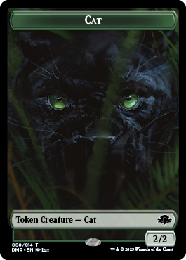 Zombie // Cat (008) Double-Sided Token [Dominaria Remastered Tokens] | Card Citadel