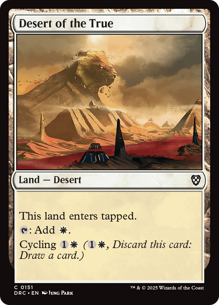 Desert of the True [Aetherdrift Commander] | Card Citadel