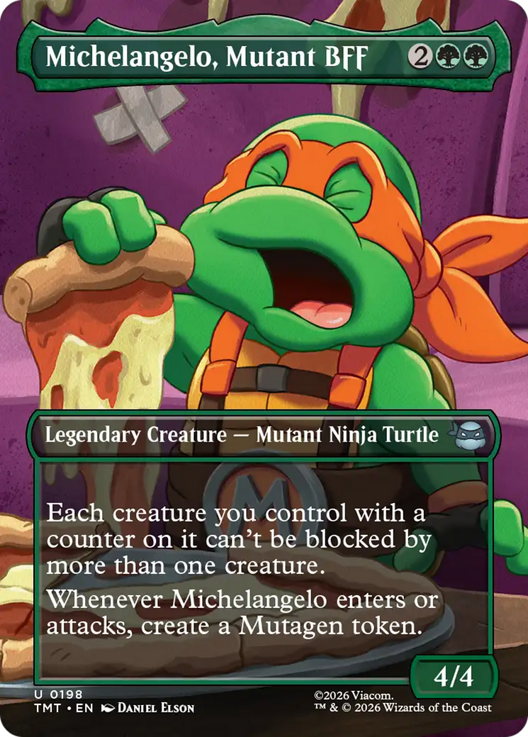 Michelangelo, Mutant BFF (Borderless) [Teenage Mutant Ninja Turtles] | Card Citadel