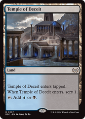 Temple of Deceit [Duskmourn: House of Horror Commander] | Card Citadel