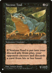 Noxious Toad [The List] | Card Citadel