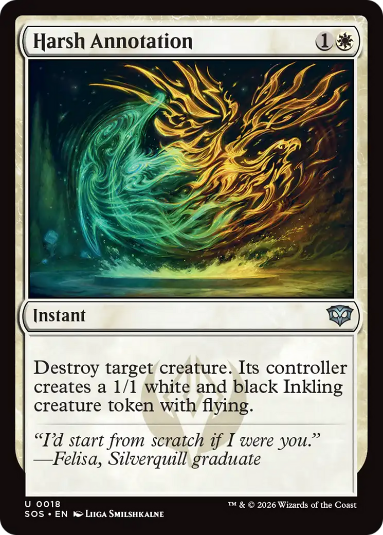 Harsh Annotation [Secrets of Strixhaven] | Card Citadel