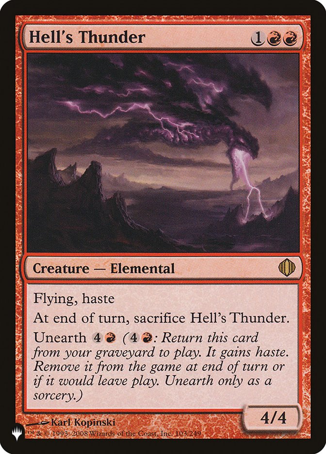 Hell's Thunder [The List] | Card Citadel