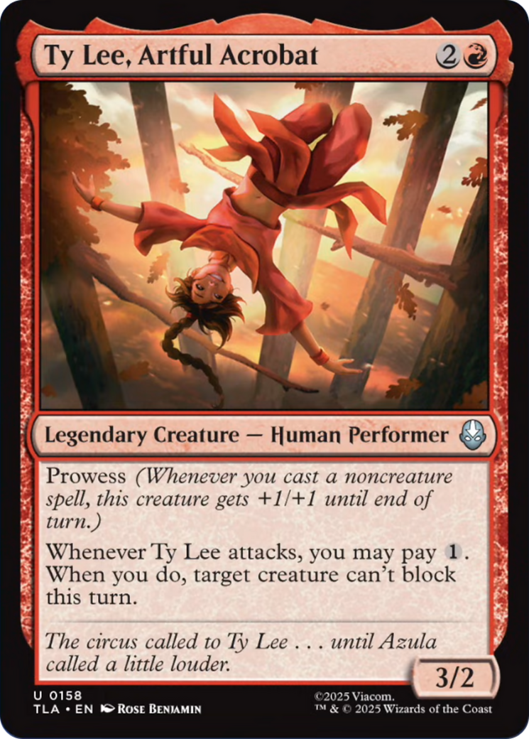 Ty Lee, Artful Acrobat [Avatar: The Last Airbender] | Card Citadel