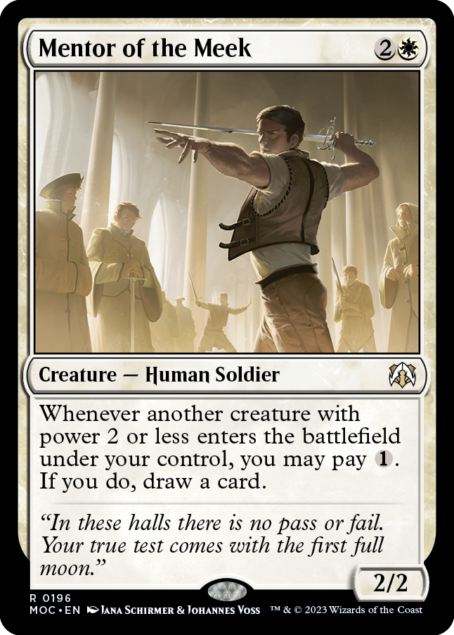 Mentor of the Meek [March of the Machine Commander] | Card Citadel