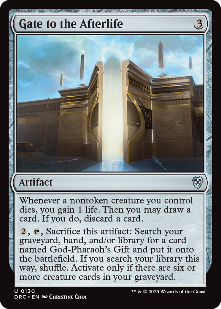 Gate to the Afterlife [Aetherdrift Commander] | Card Citadel