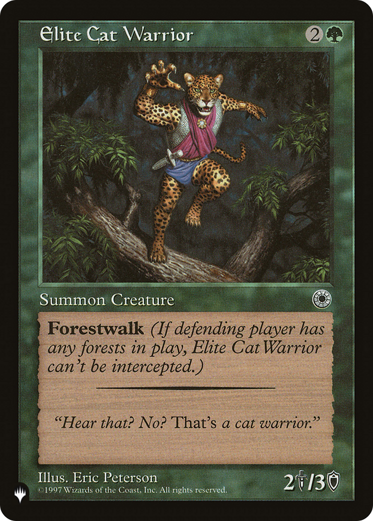 Elite Cat Warrior (Flavor Text) [The List Reprints] | Card Citadel