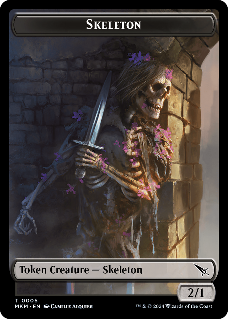 Detective // Skeleton Double-Sided Token [Murders at Karlov Manor Tokens] | Card Citadel