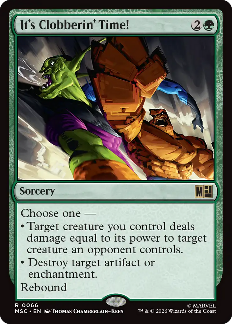 It's Clobberin' Time! [Marvel Super Heroes Commander] | Card Citadel