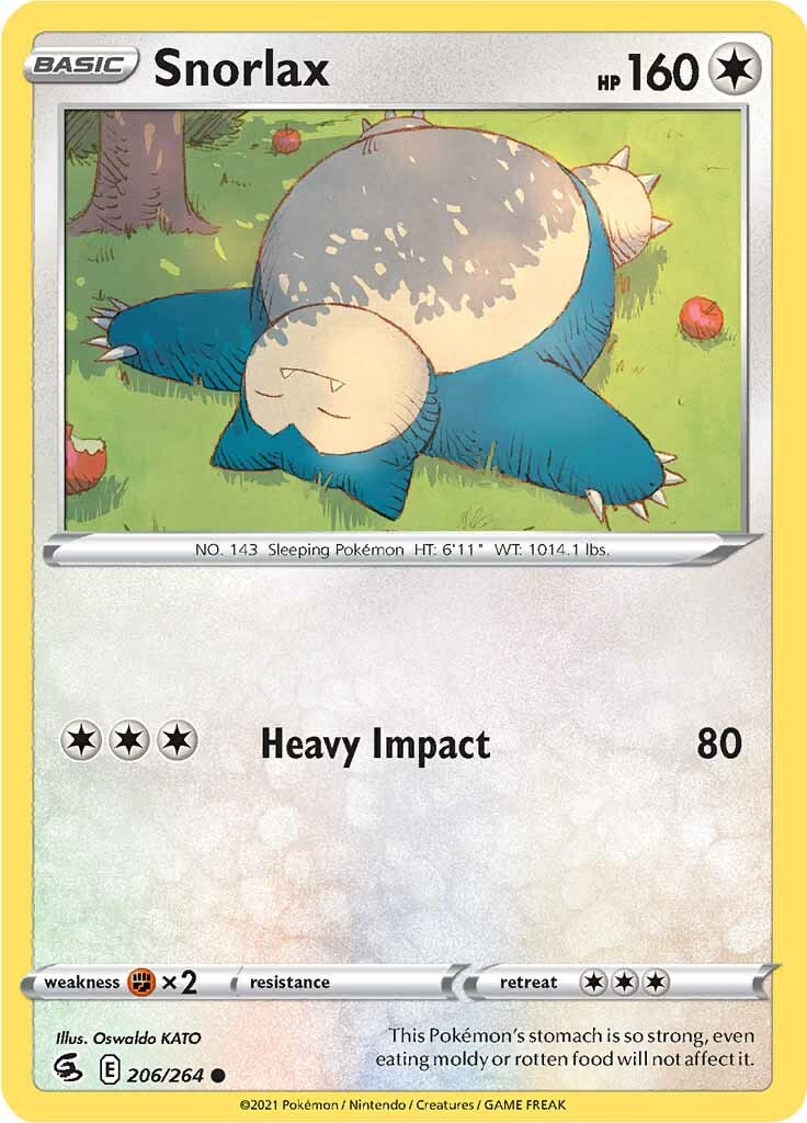 Snorlax (206/264) [Sword & Shield: Fusion Strike] | Card Citadel