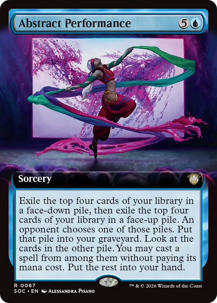 Abstract Performance (Extended Art) [Secrets of Strixhaven Commander] | Card Citadel