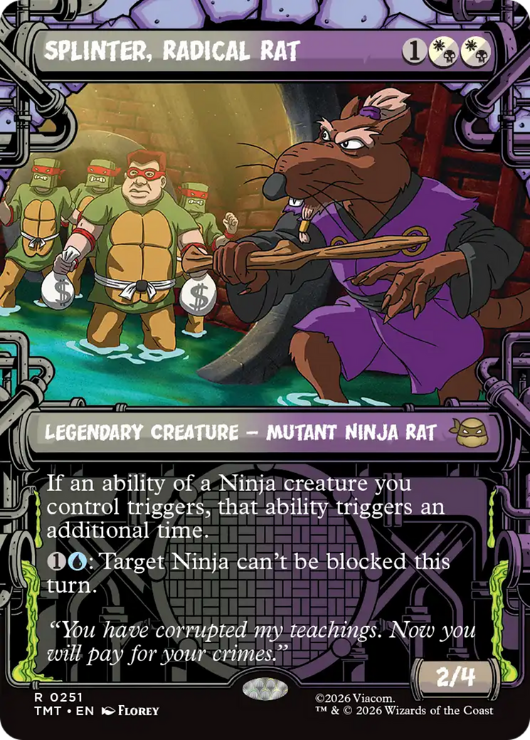 Splinter, Radical Rat (Showcase) [Teenage Mutant Ninja Turtles] | Card Citadel