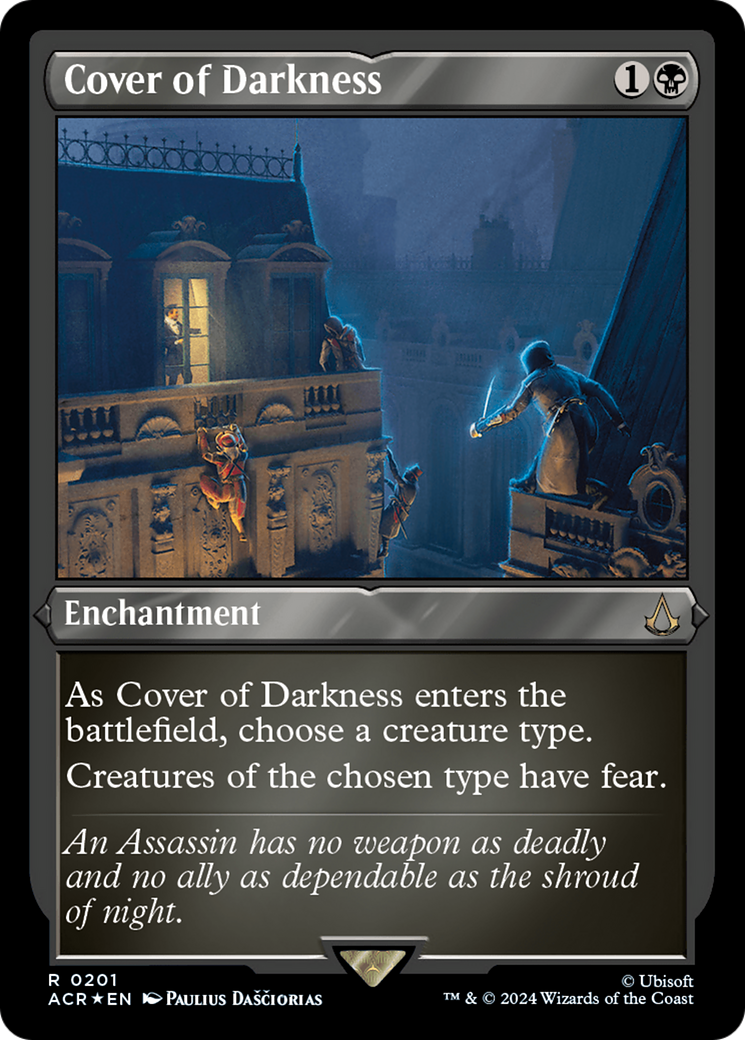 Cover of Darkness (Foil Etched) [Assassin's Creed] | Card Citadel