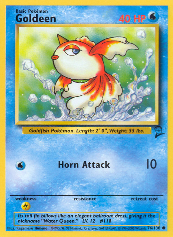 Goldeen (76/130) [Base Set 2] | Card Citadel