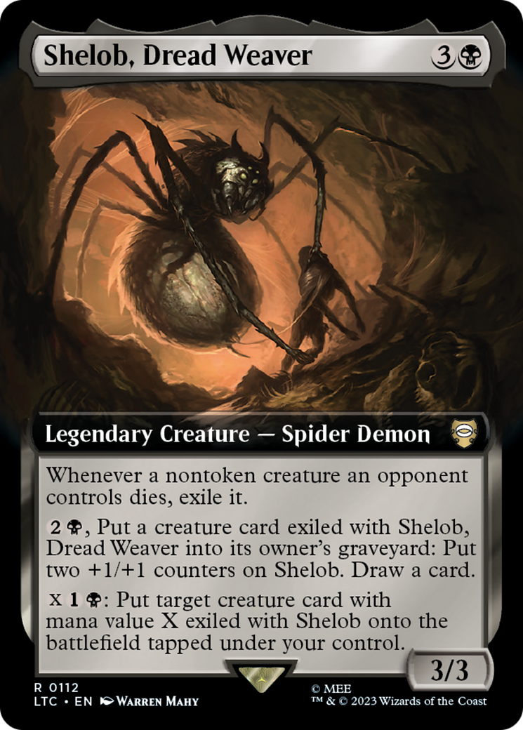 Shelob, Dread Weaver (Extended Art) [The Lord of the Rings: Tales of Middle-Earth Commander] | Card Citadel