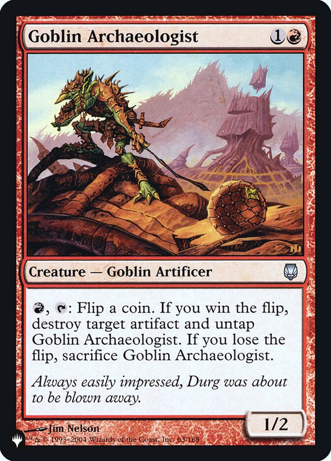 Goblin Archaeologist [Secret Lair: Heads I Win, Tails You Lose] | Card Citadel