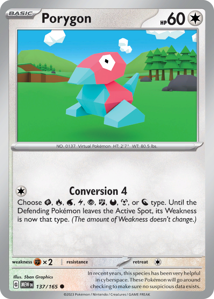 Porygon (137/165) [Scarlet & Violet: 151] | Card Citadel