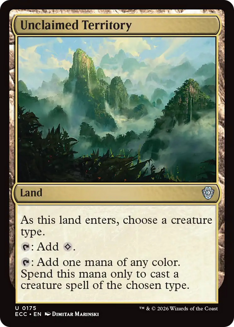 Unclaimed Territory [Lorwyn Eclipsed Commander] | Card Citadel