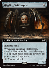 Giggling Skitterspike (Extended Art) [Duskmourn: House of Horror Commander] | Card Citadel