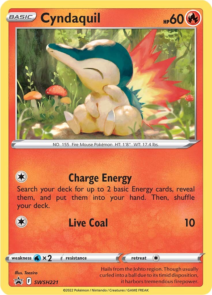 Cyndaquil (SWSH221) [Sword & Shield: Black Star Promos] | Card Citadel