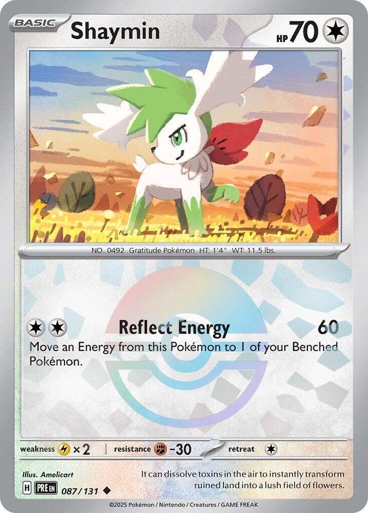 Shaymin (087/131) (Poke Ball Pattern) [Scarlet & Violet: Prismatic Evolutions] | Card Citadel