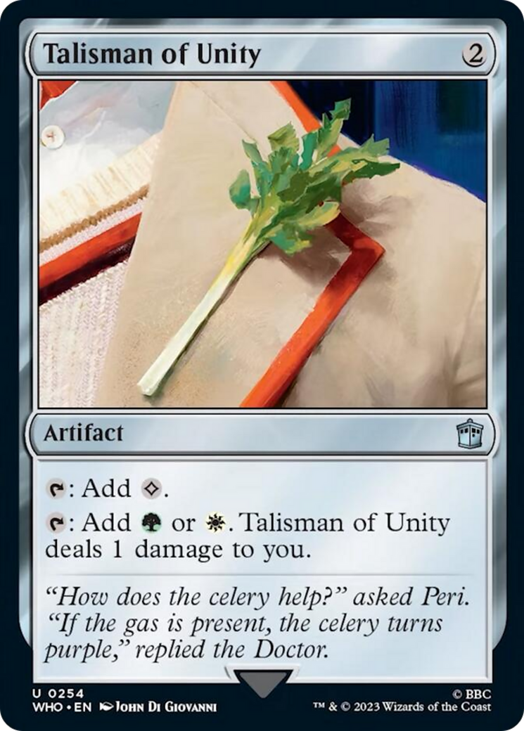 Talisman of Unity [Doctor Who] | Card Citadel