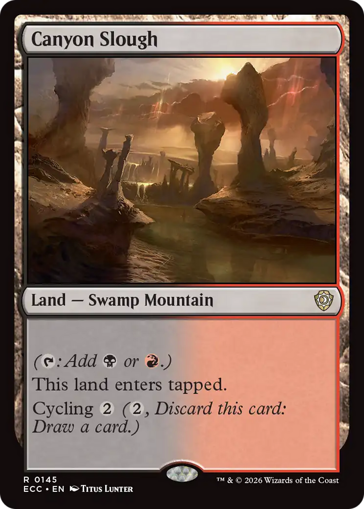 Canyon Slough [Lorwyn Eclipsed Commander] | Card Citadel