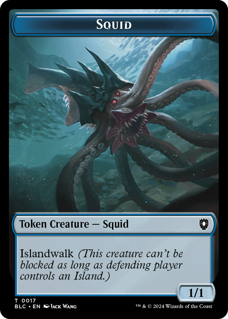 Elephant // Squid Double-Sided Token [Bloomburrow Commander Tokens] | Card Citadel