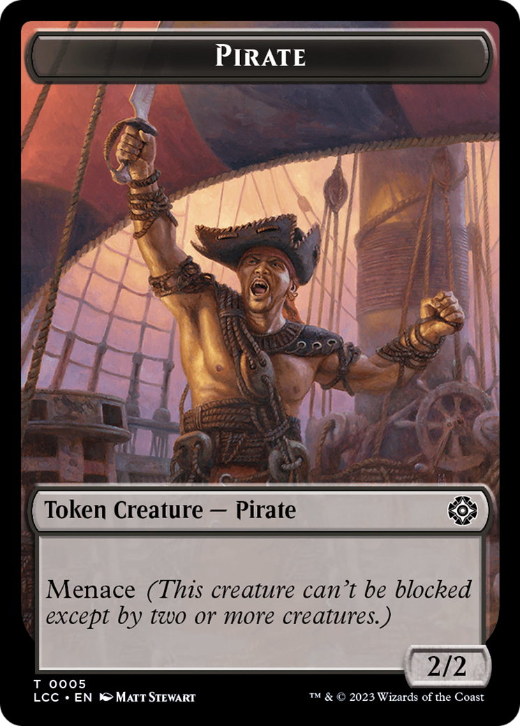 City's Blessing // Pirate (0005) Double-Sided Token [The Lost Caverns of Ixalan Commander Tokens] | Card Citadel