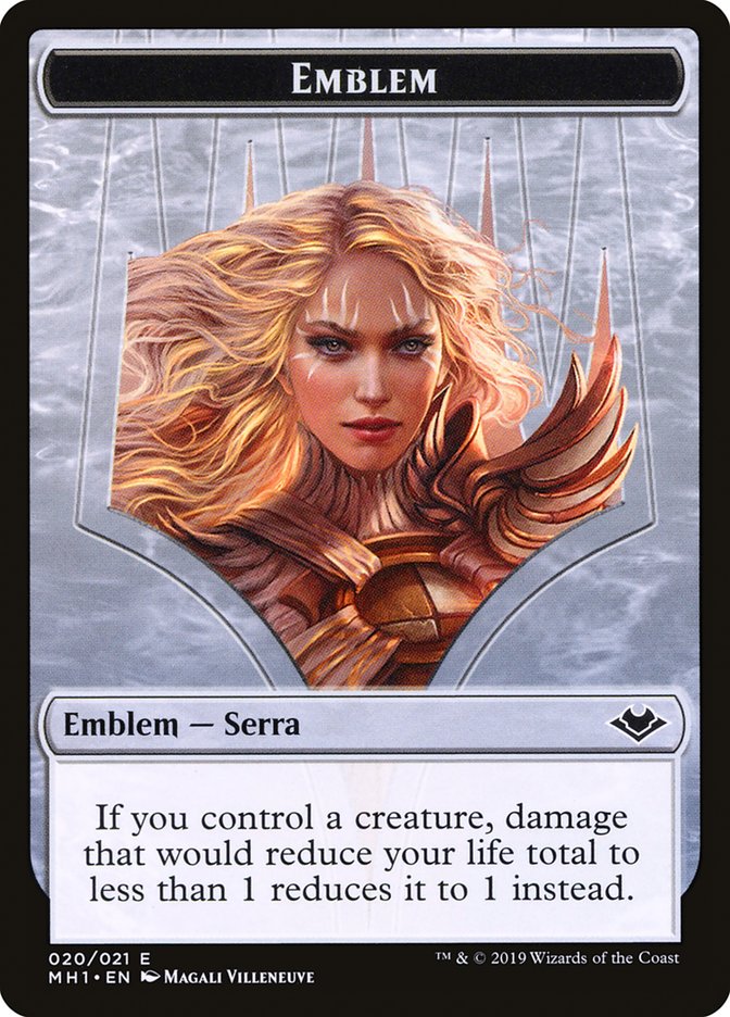 Serra the Benevolent Emblem [Modern Horizons Tokens] | Card Citadel