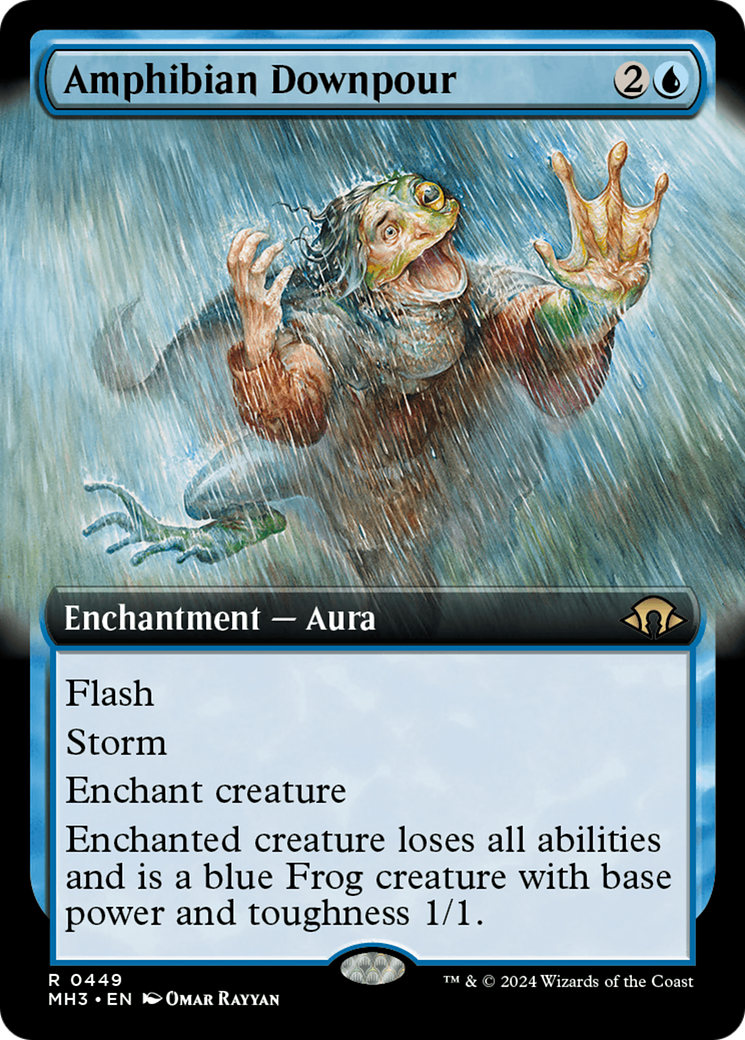 Amphibian Downpour (Extended Art) [Modern Horizons 3] | Card Citadel