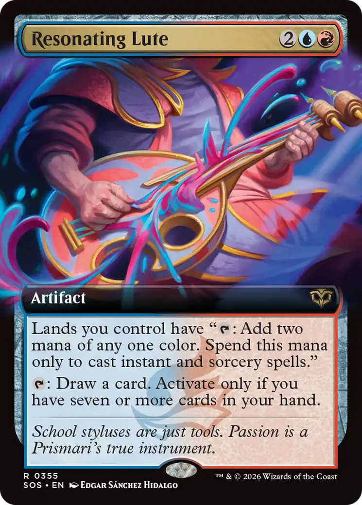 Resonating Lute (Extended Art) [Secrets of Strixhaven] | Card Citadel