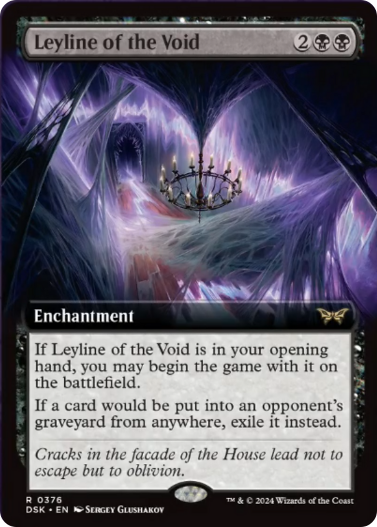 Leyline of the Void (Extended Art) [Duskmourn: House of Horror] | Card Citadel