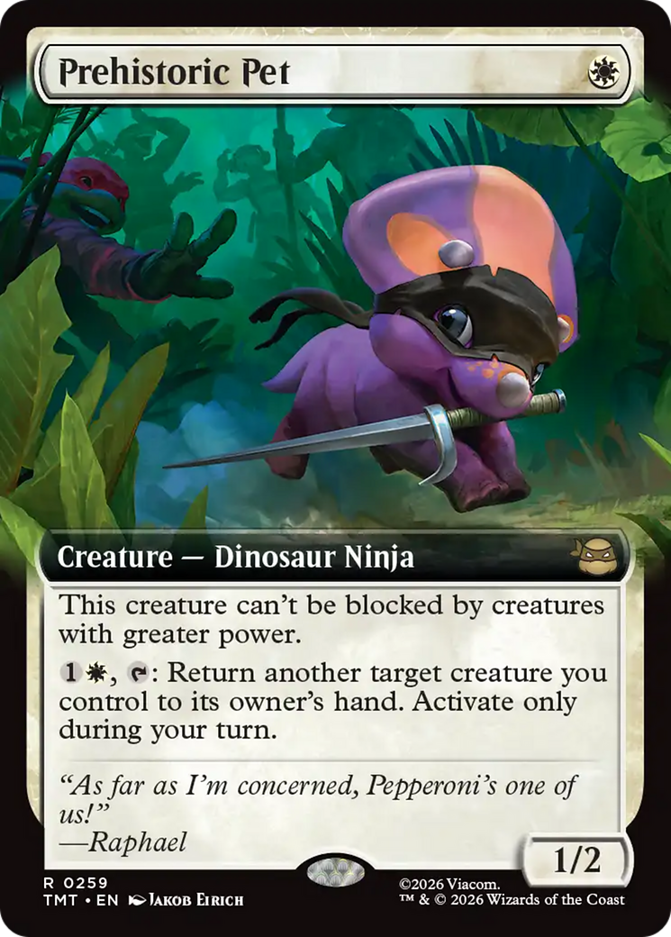 Prehistoric Pet (Extended Art) [Teenage Mutant Ninja Turtles] | Card Citadel