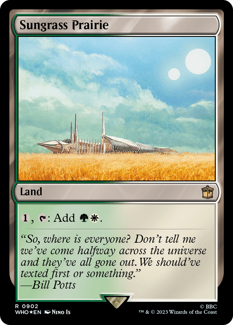 Sungrass Prairie (Surge Foil) [Doctor Who] | Card Citadel