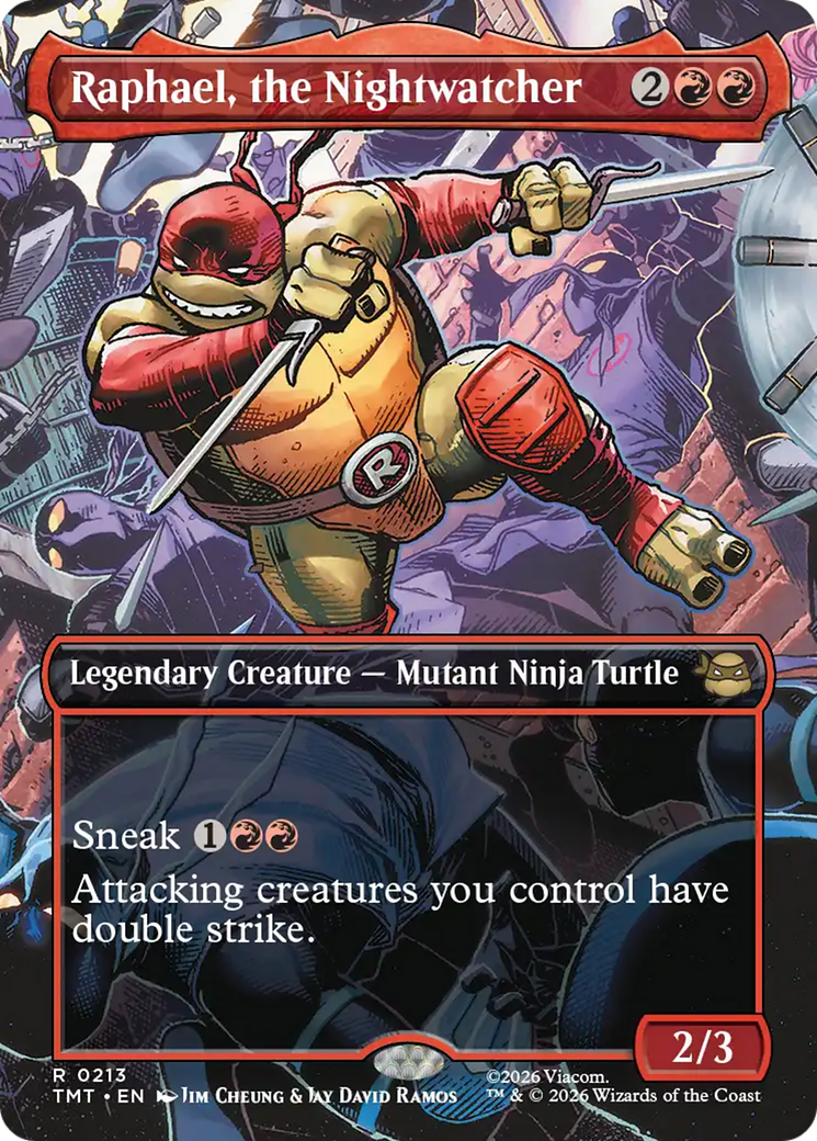 Raphael, the Nightwatcher (Borderless) [Teenage Mutant Ninja Turtles] | Card Citadel