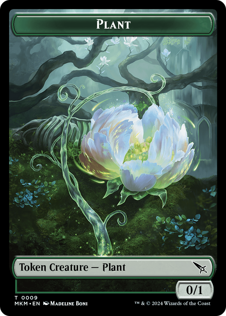 Thopter (0020) // Plant Double-Sided Token [Murders at Karlov Manor Tokens] | Card Citadel